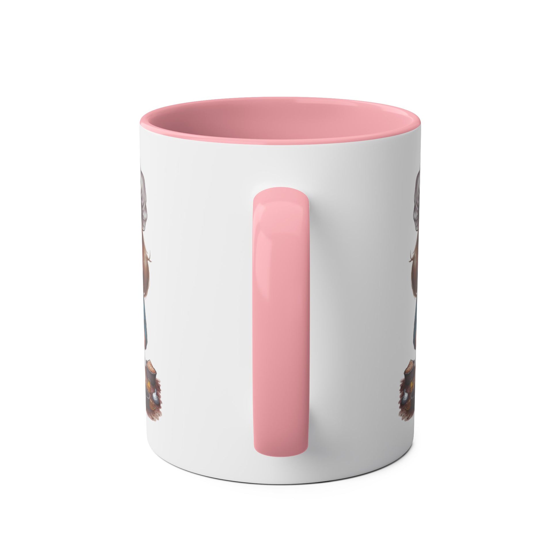 Handle Personalised Pink Queen Of Cakes Baking Mug
