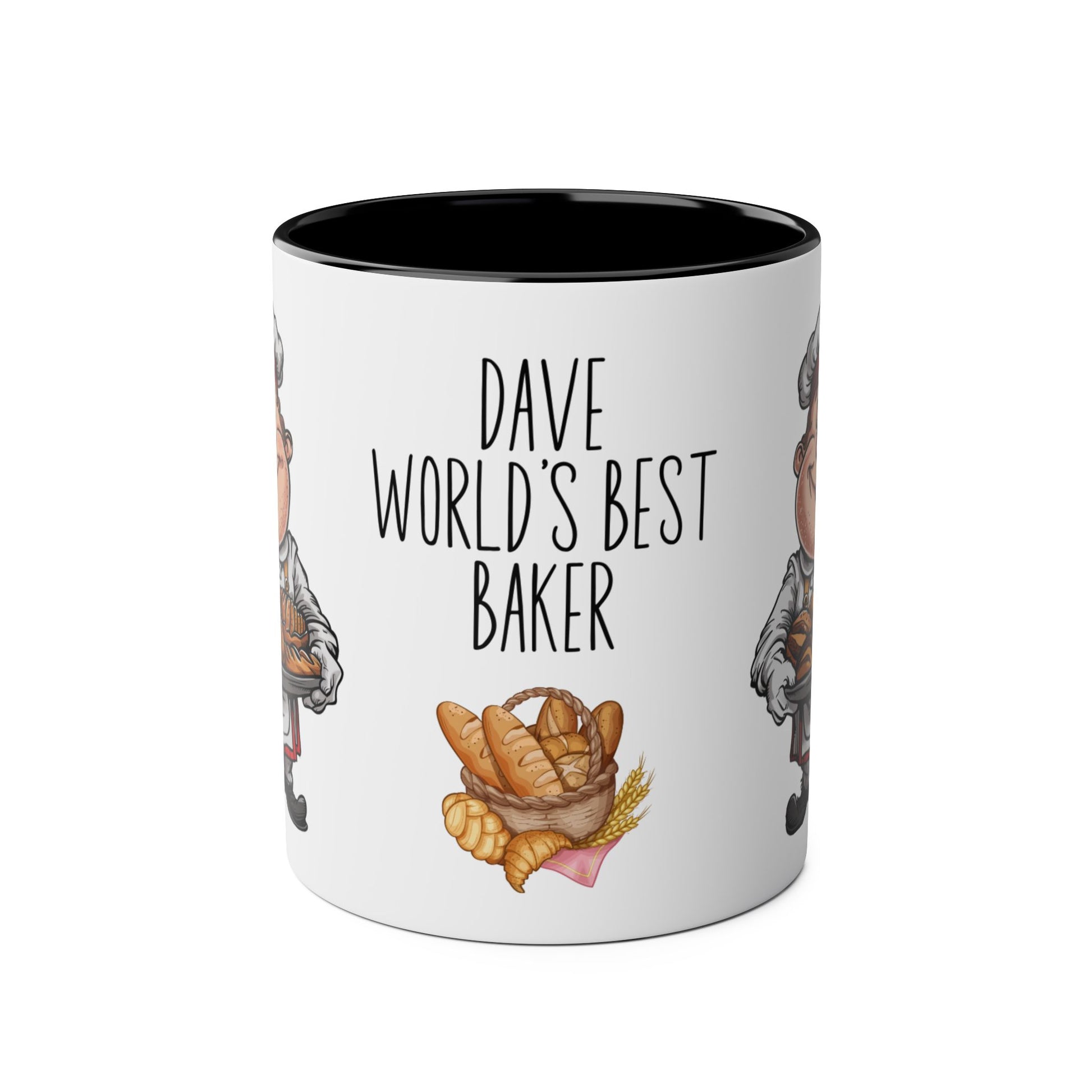 Middle Personalised Profession Job Mug World's Best Baker Man