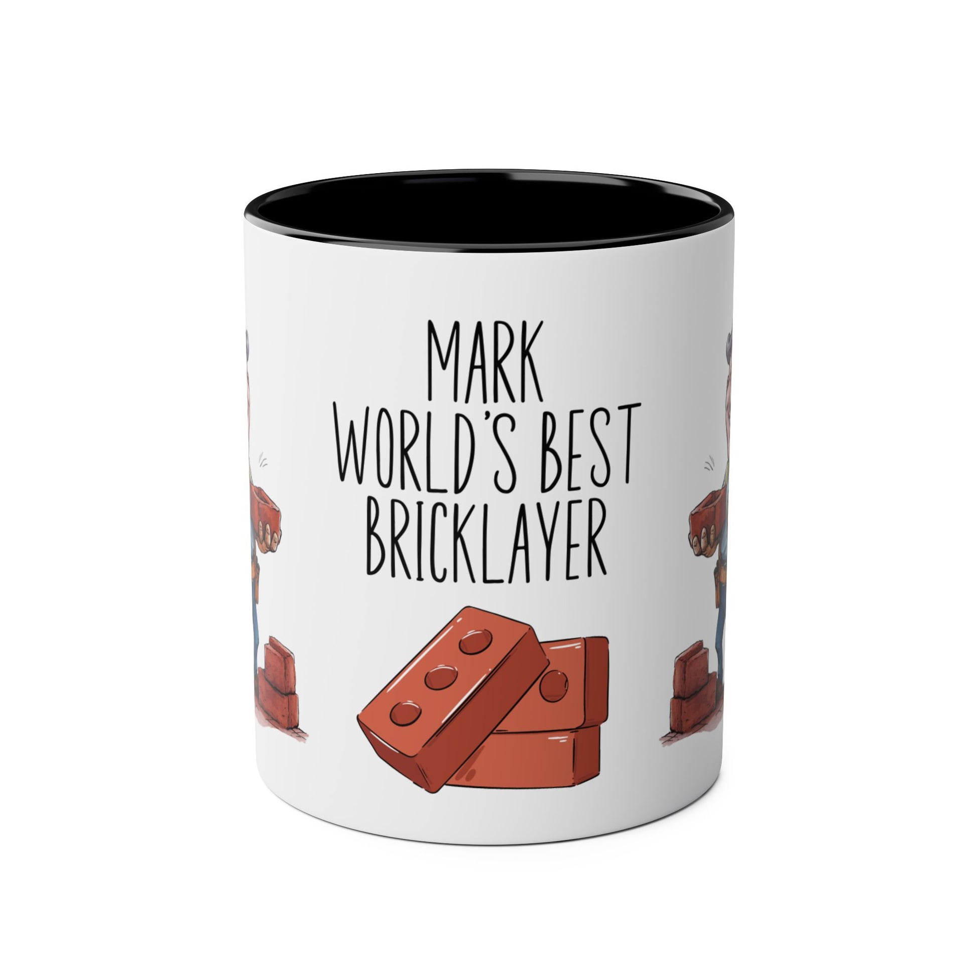 Front Personalised Profession Job Mug World's Best Brick Layer