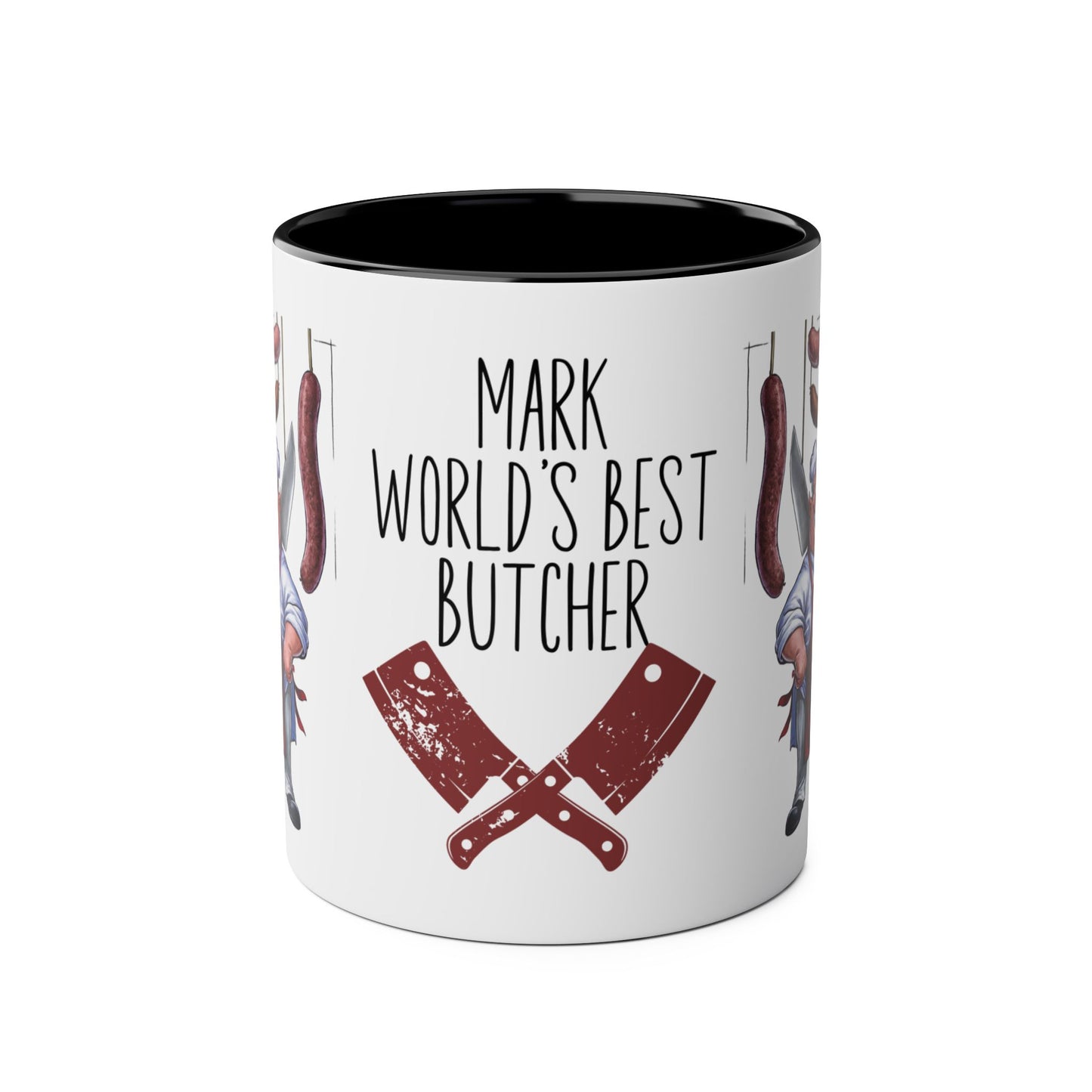 front Personalised Profession Job Mug World's Best Butcher