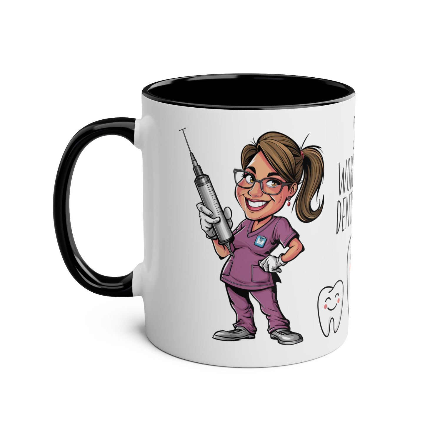 Left Personalised Profession Job Mug World's Best Dental Nurse