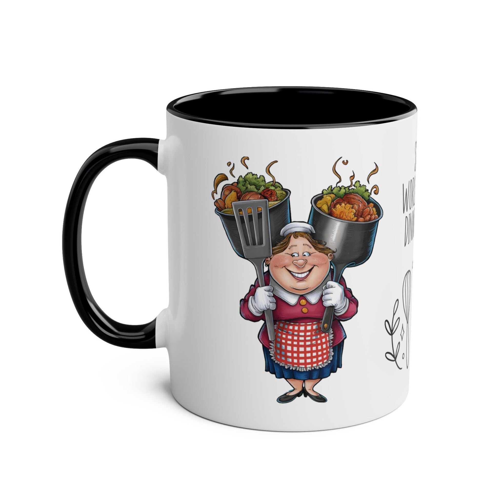 Left Personalised Profession Job Mug World's Best Dinner Lady