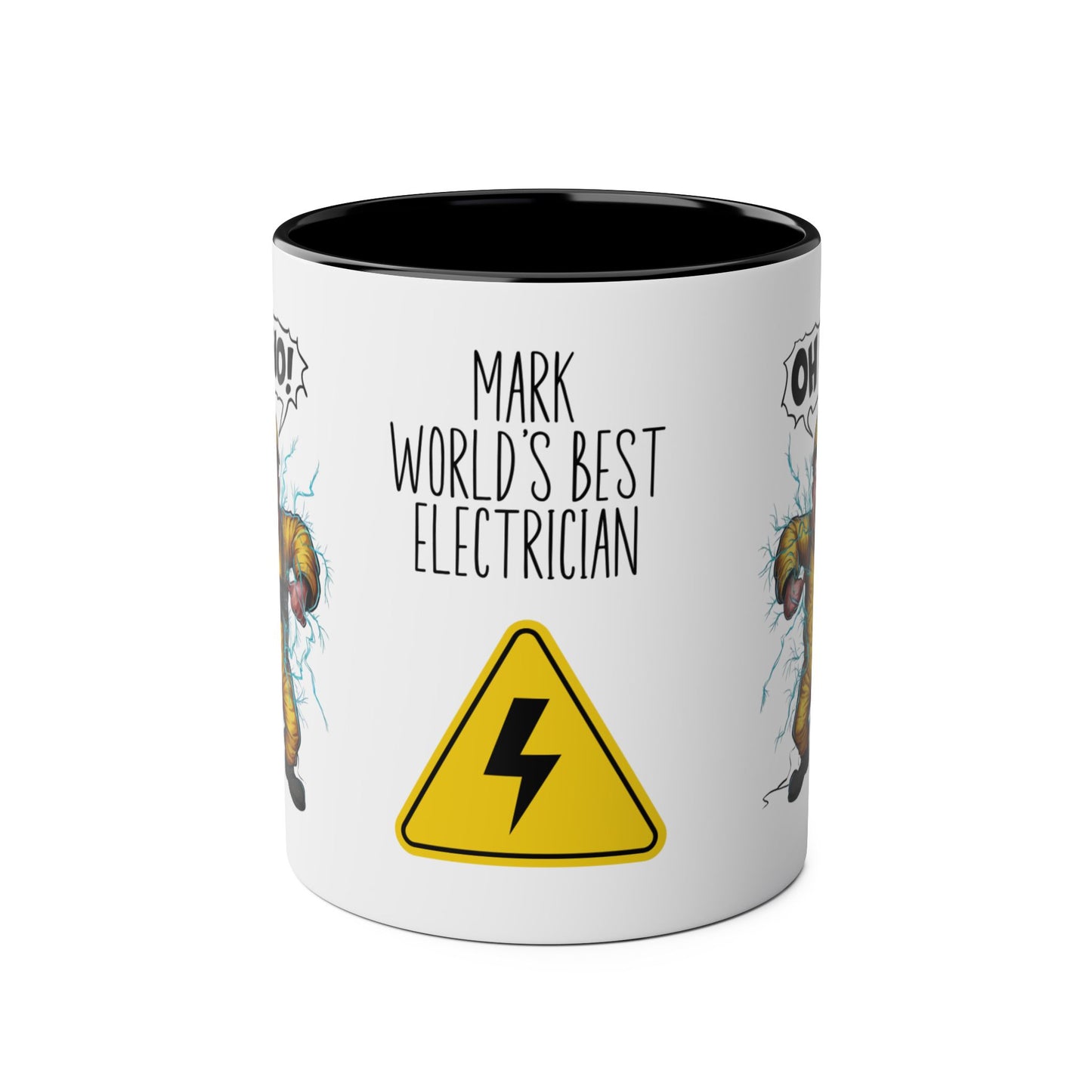 Front Personalised Profession Job Mug World's Best Electrician