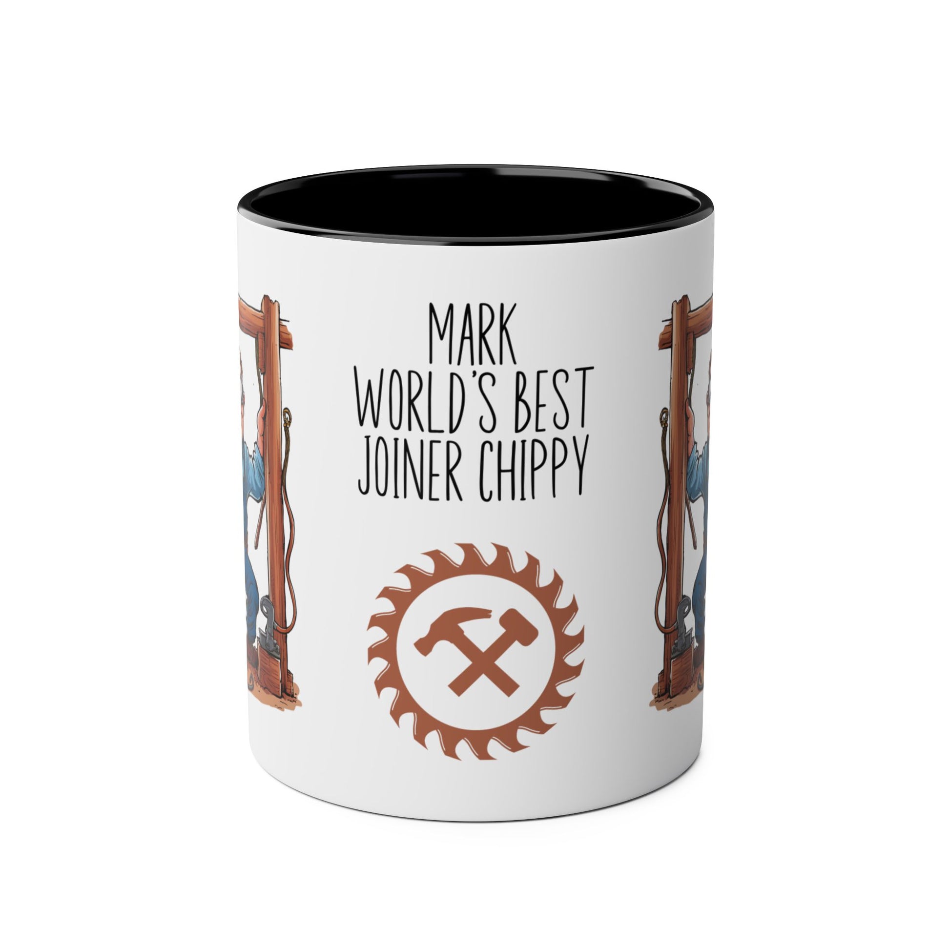 Front Personalised Profession Job Mug World's Best Joiner Chippy