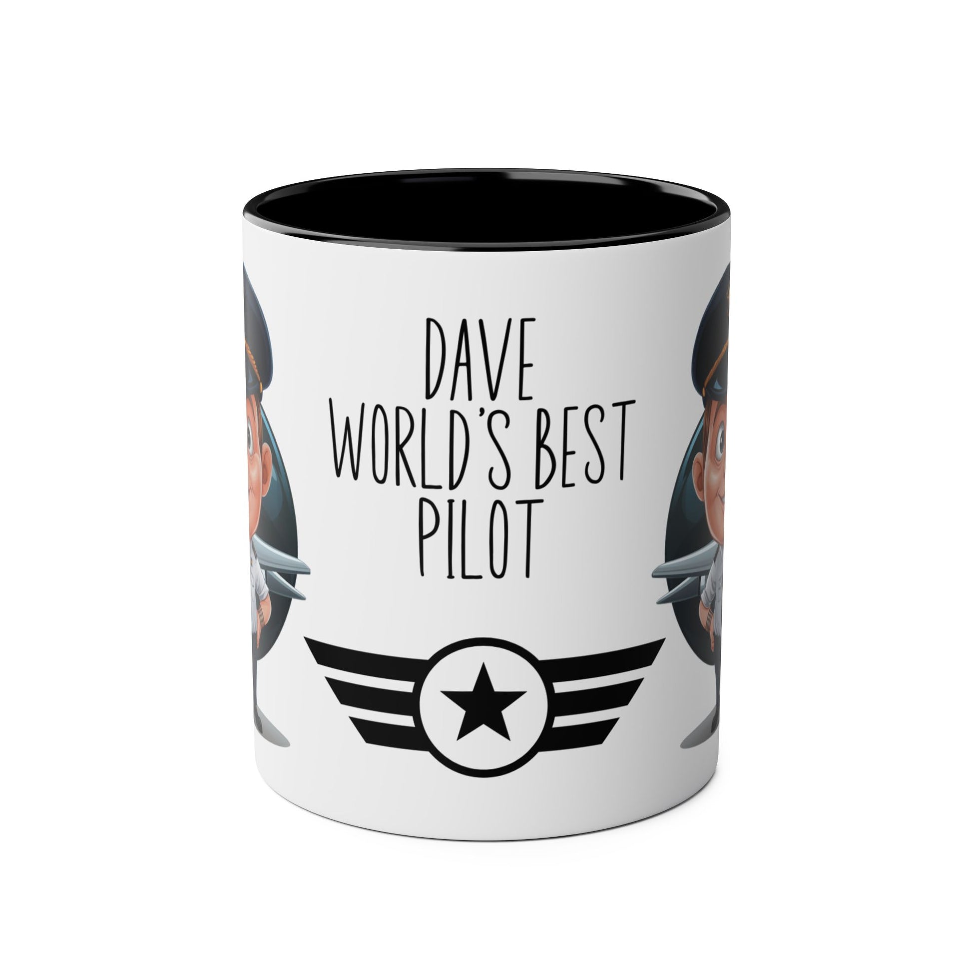 Front Personalised Profession Job Mug World's Best Pilot