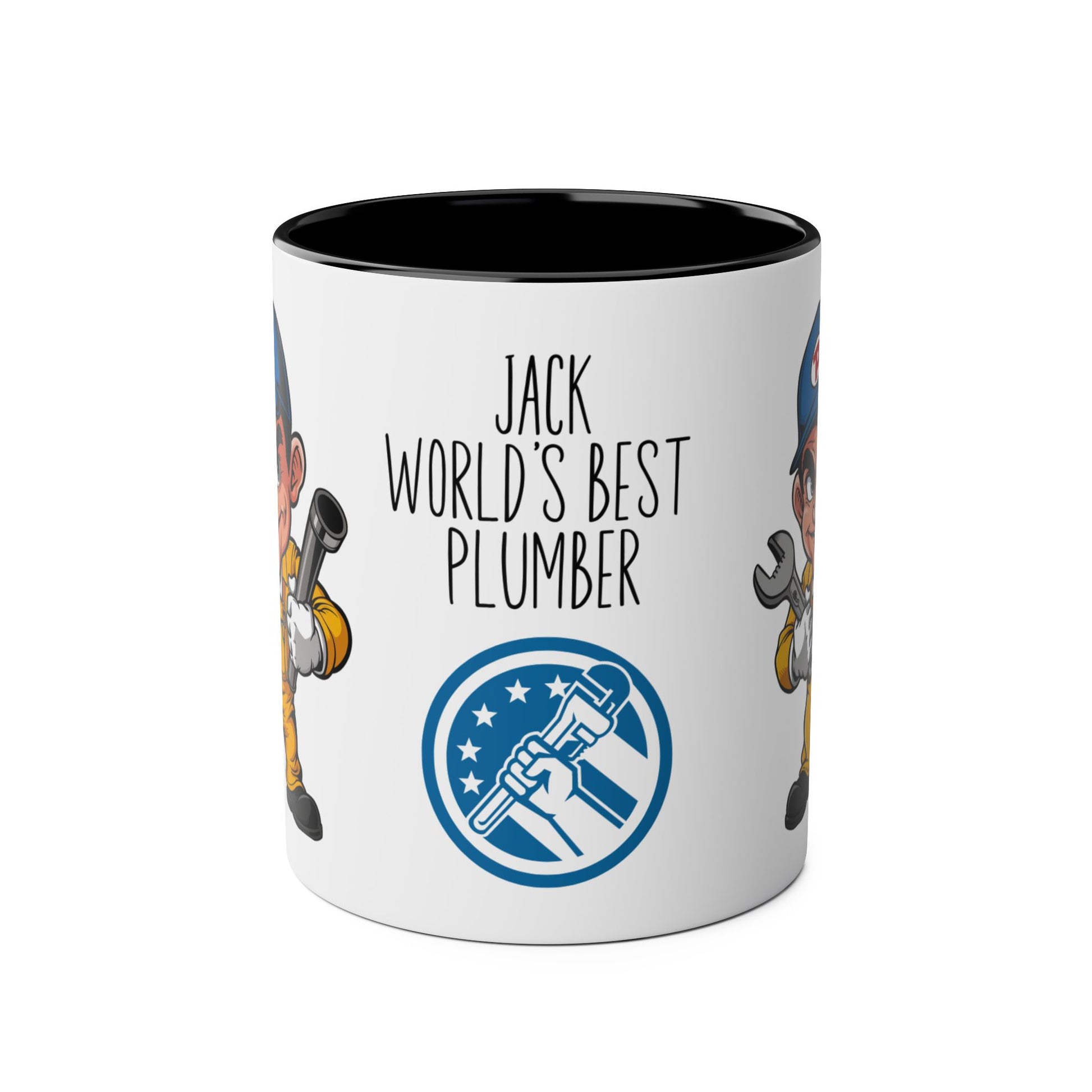 Front Personalised Profession Job Mug World's Best Plumber