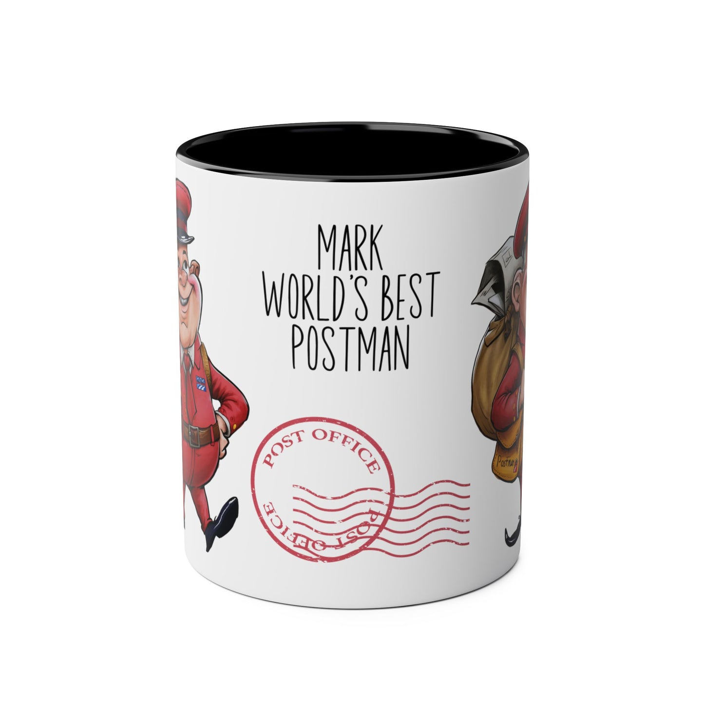 Front Personalised Profession Job Mug World's Best Postman Postie