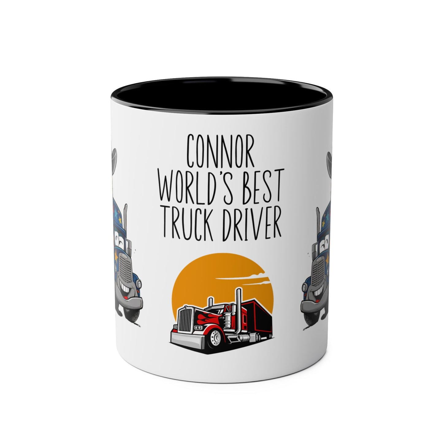 Front Personalised Profession Job Mug World's Best Truck Driver