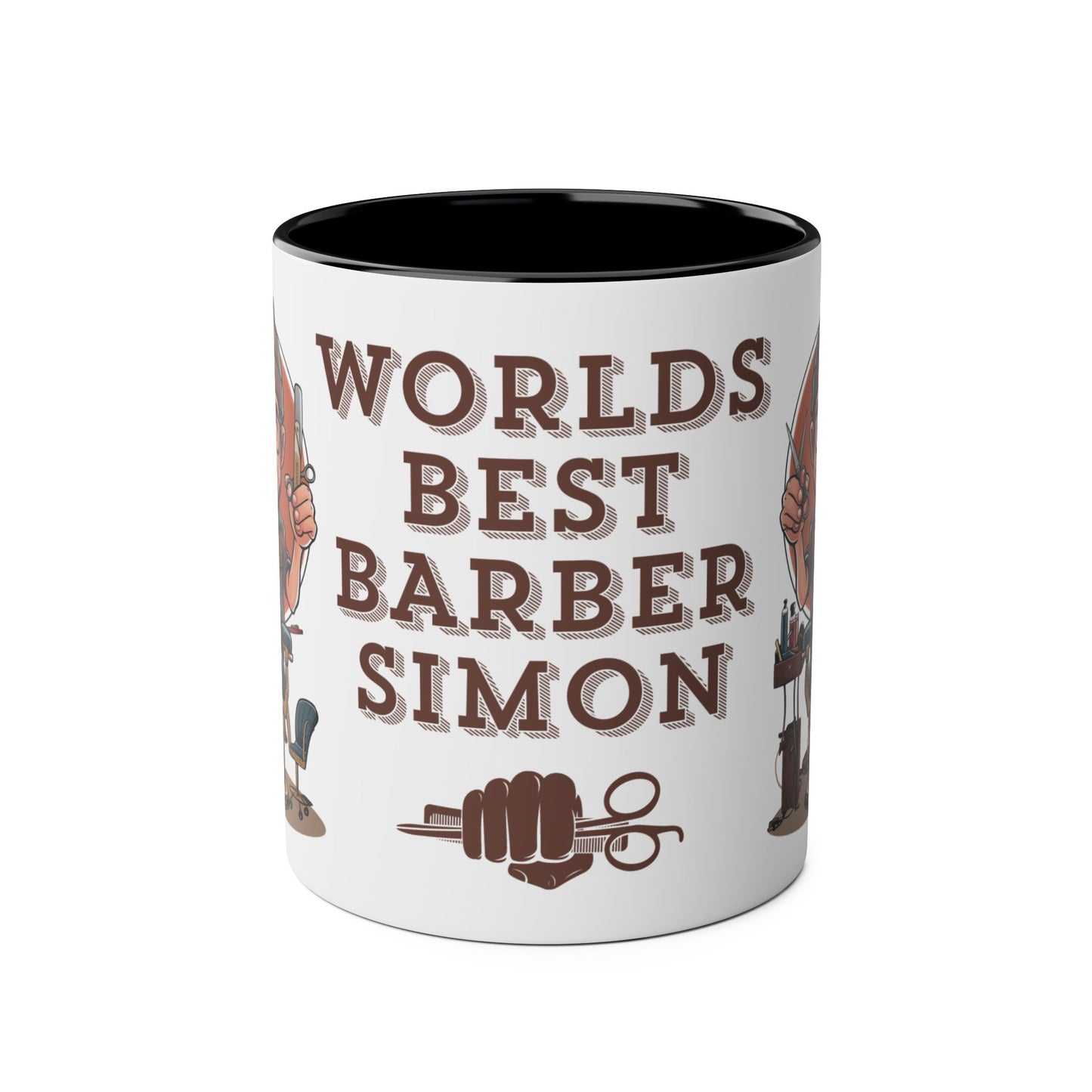 Front Personalised Profession World's Best Barber Mug