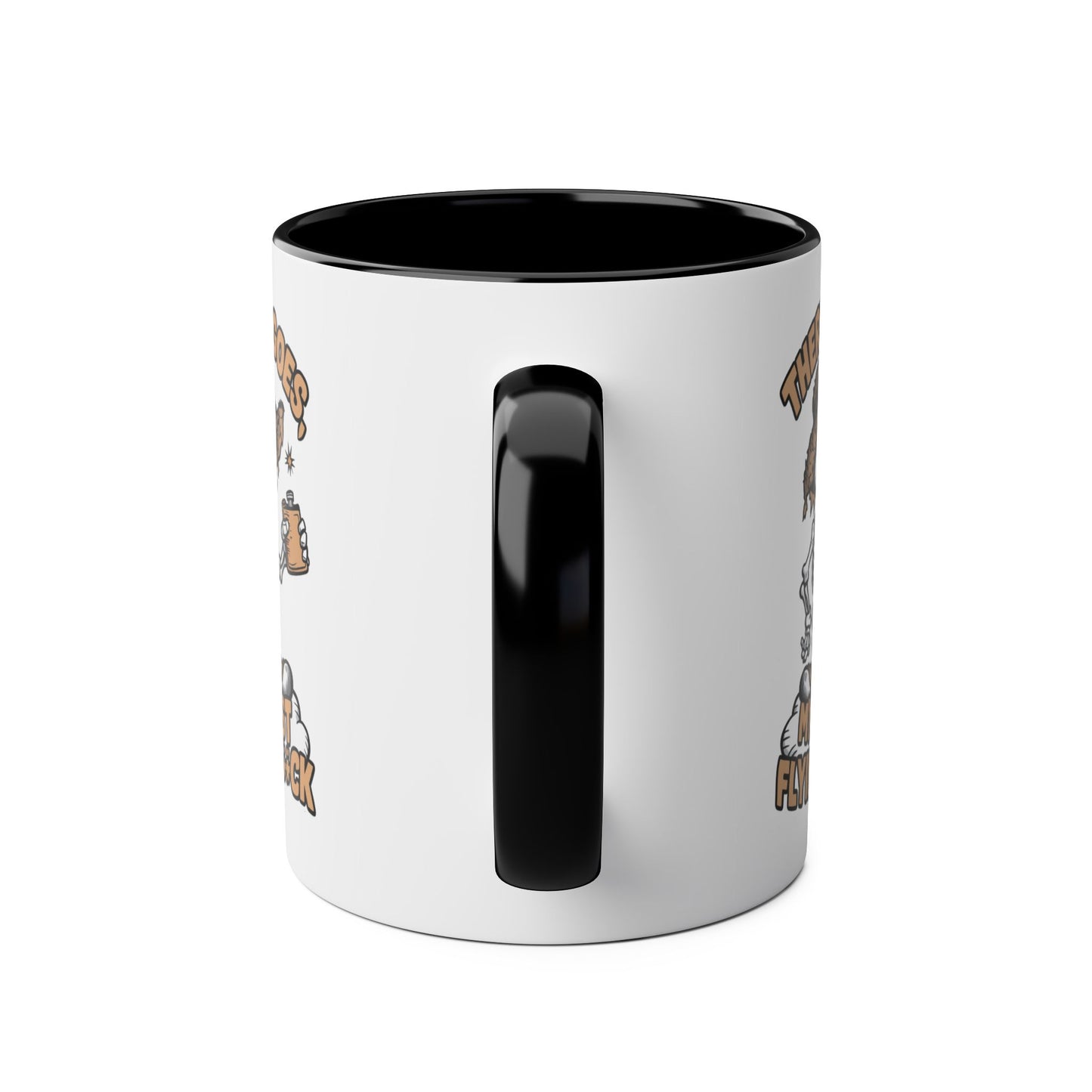 Handle Personalised Skeleton Mug There It Goes My Last Flying F**K