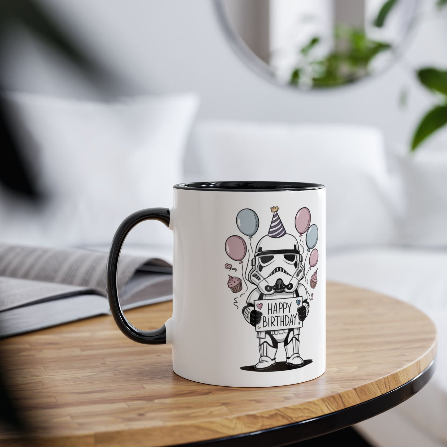 Personalised Stormtrooper Birthday Mug Black