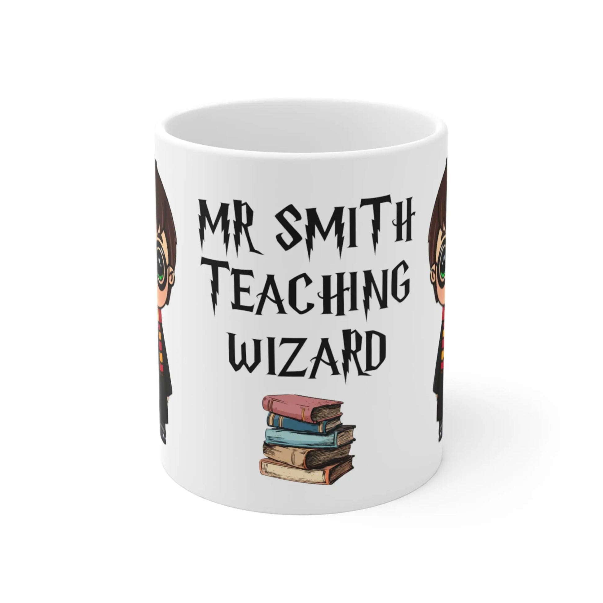 front view of Personalised Teachers Mug Teaching Wizard Mug