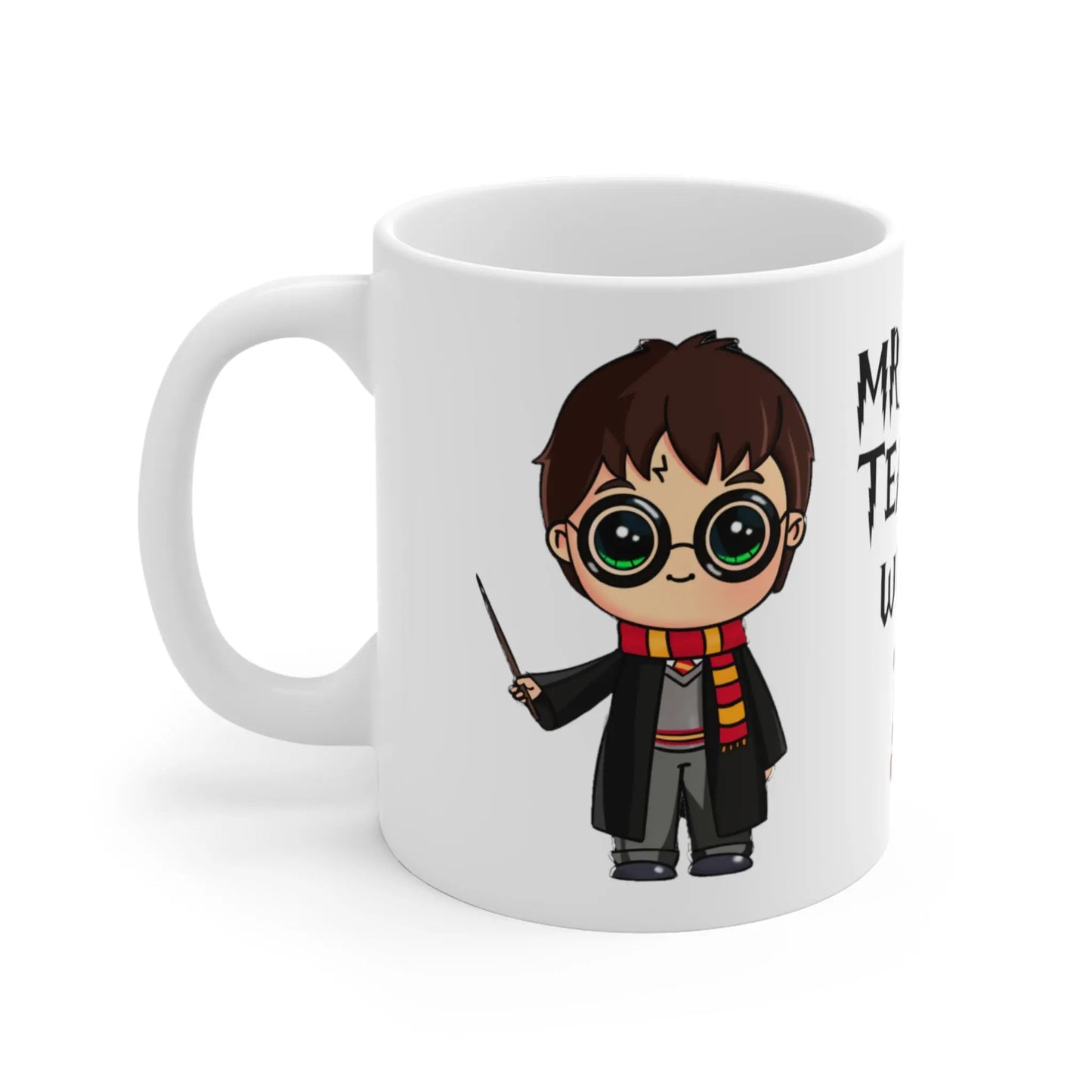 left side of Personalised Teachers Mug Teaching Wizard Mug