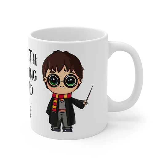 right side of Personalised Teachers Mug Teaching Wizard Mug