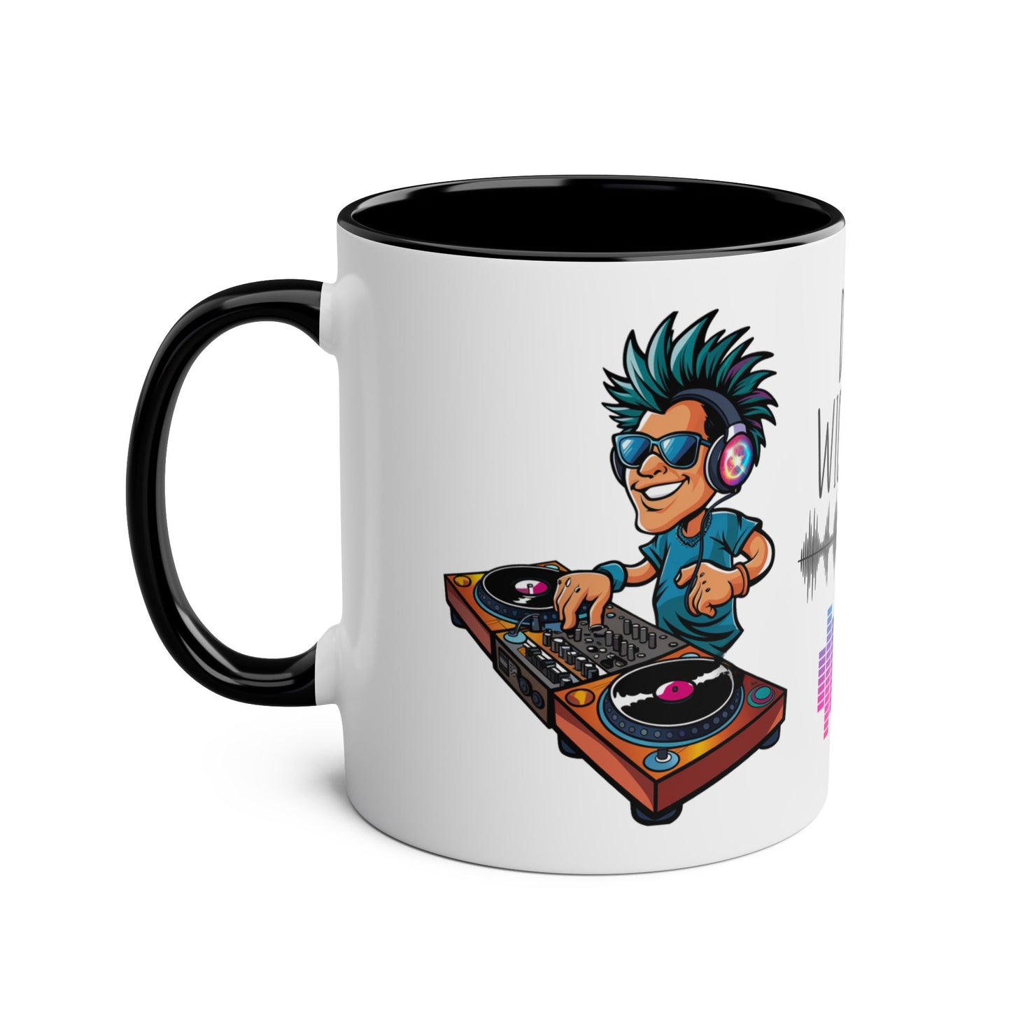 Left Personalised Wicked DJ Disc Jokey Hobbies Mug