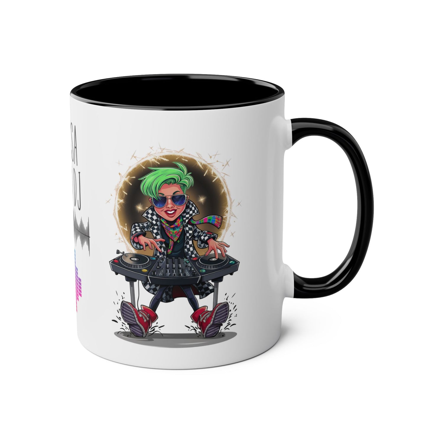 Right Personalised Wicked Female DJ Disc Jokey Hobbies Mug