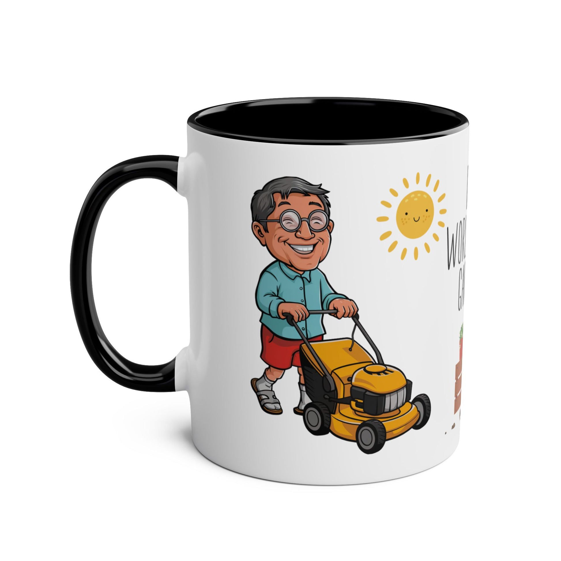 Left Personalised World's Best Gardener Hobbies Mug