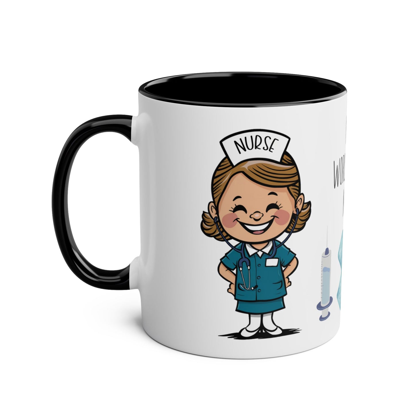 Left Personalised World's Best Nurse Mug