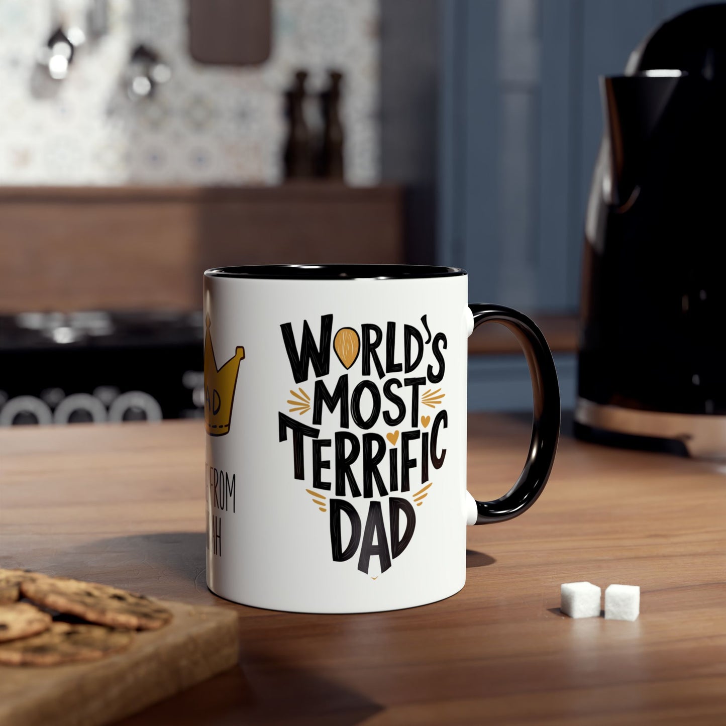 Context Personalised World's Most Terrific Dad Crown Mug