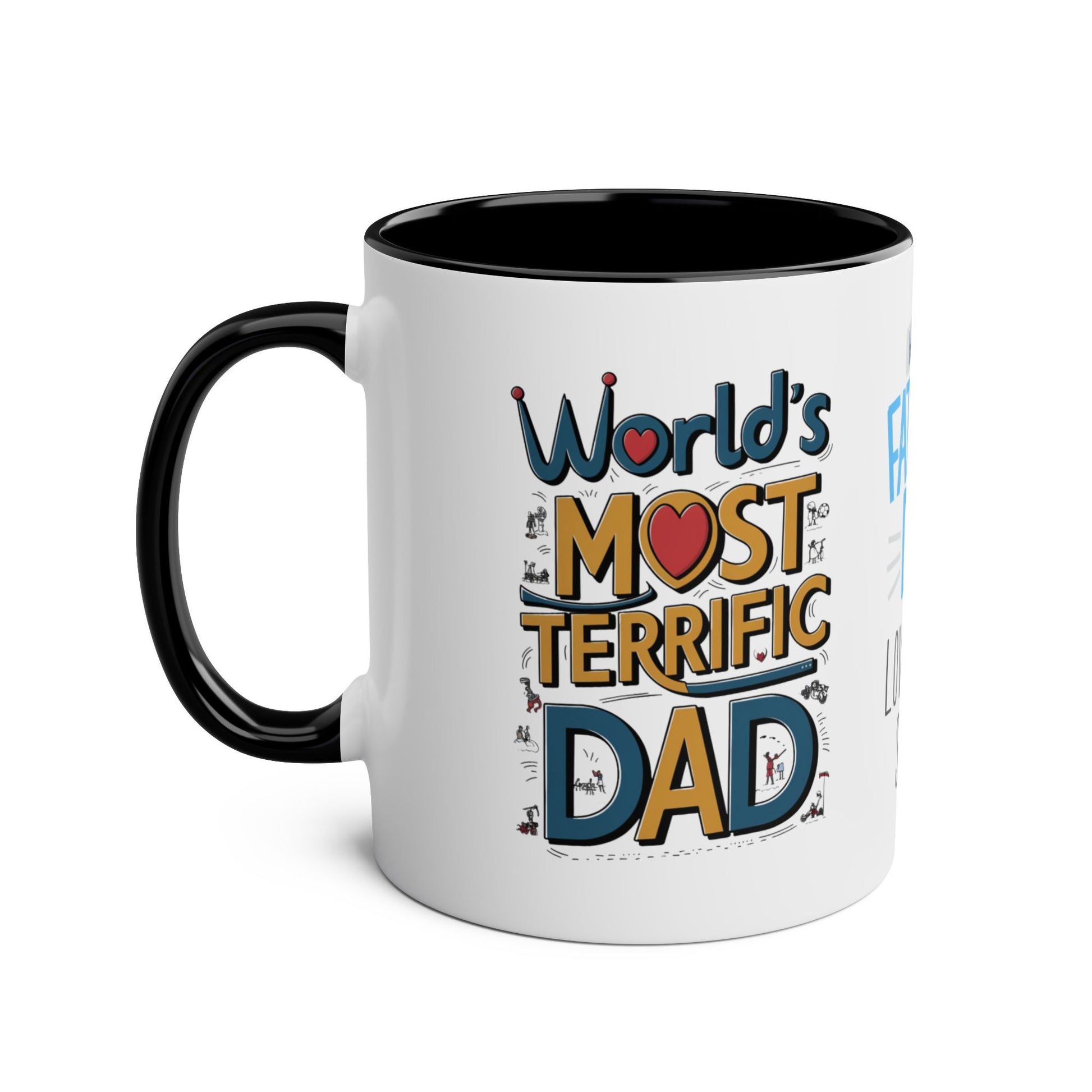 Left Personalised World's Most Terrific Dad Mug