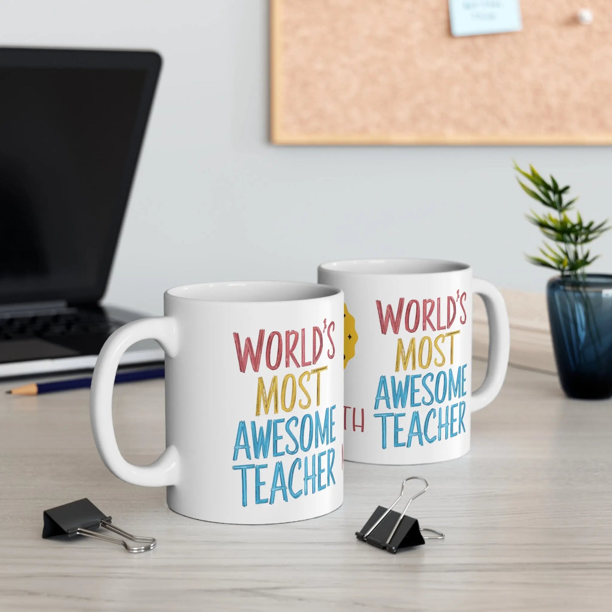 context Personalised World's Most Awesome Teacher Mug