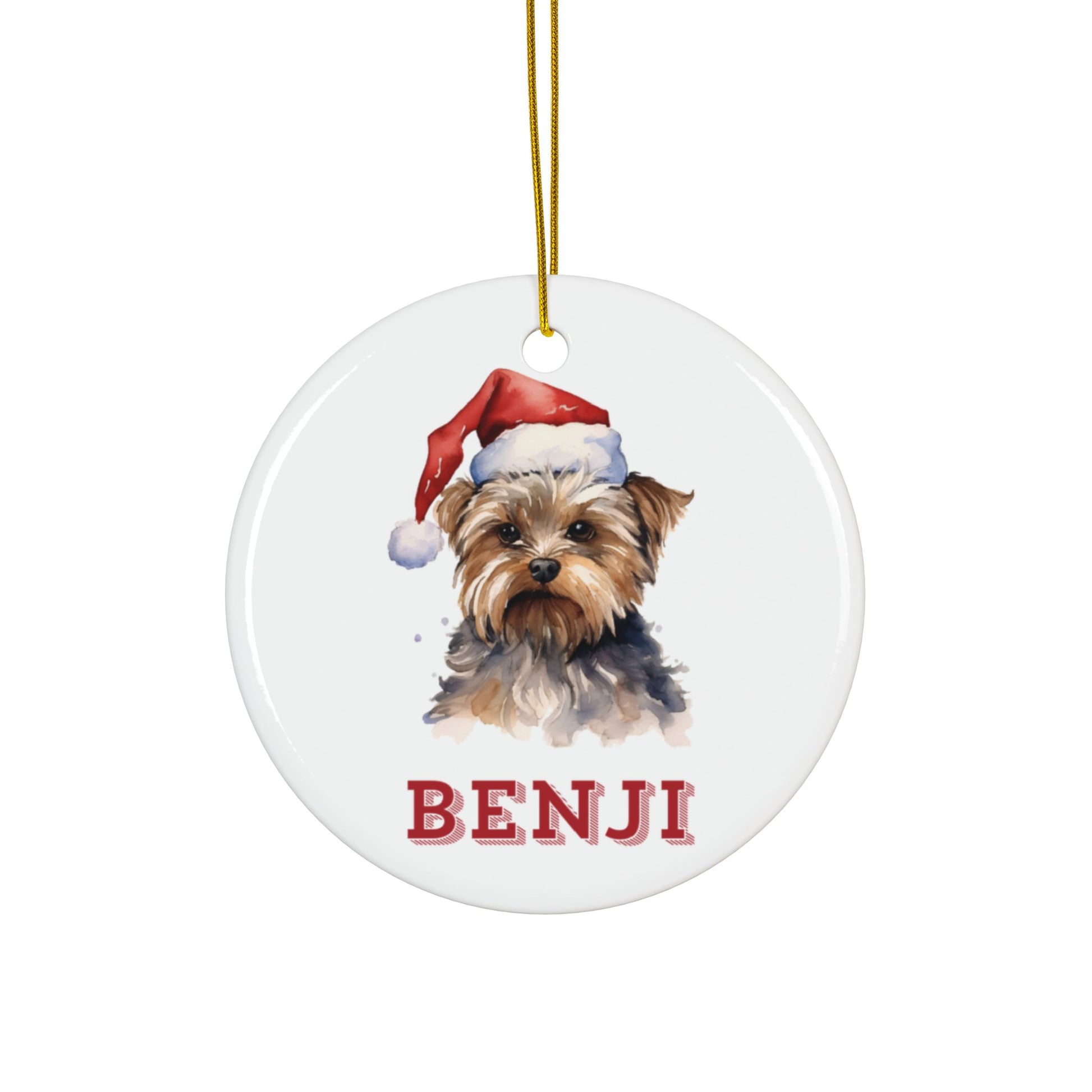 Personalised Yorkshire Terrier Christmas Tree Bauble