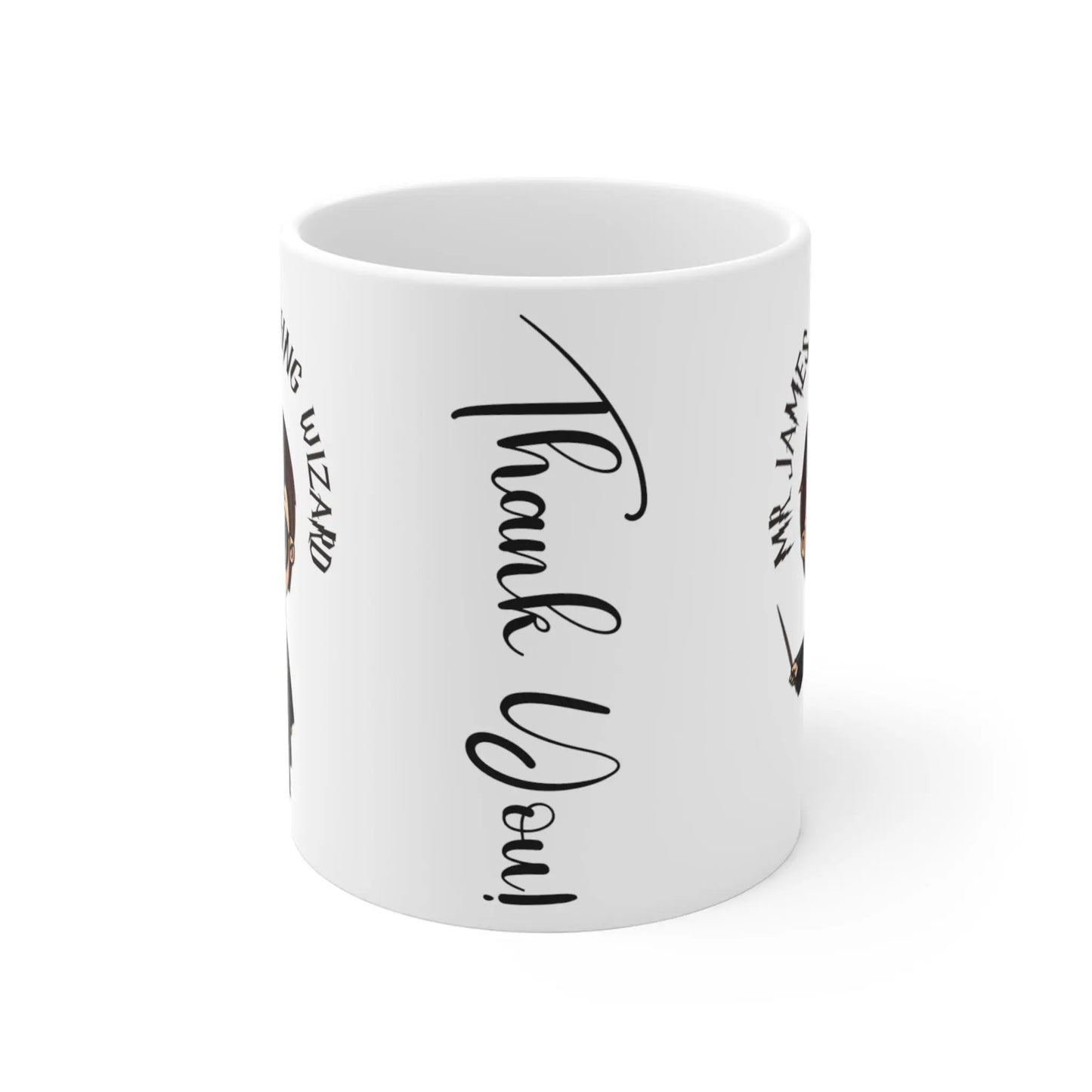 front Personalised Teachers Mug Teaching Wizard Thank You