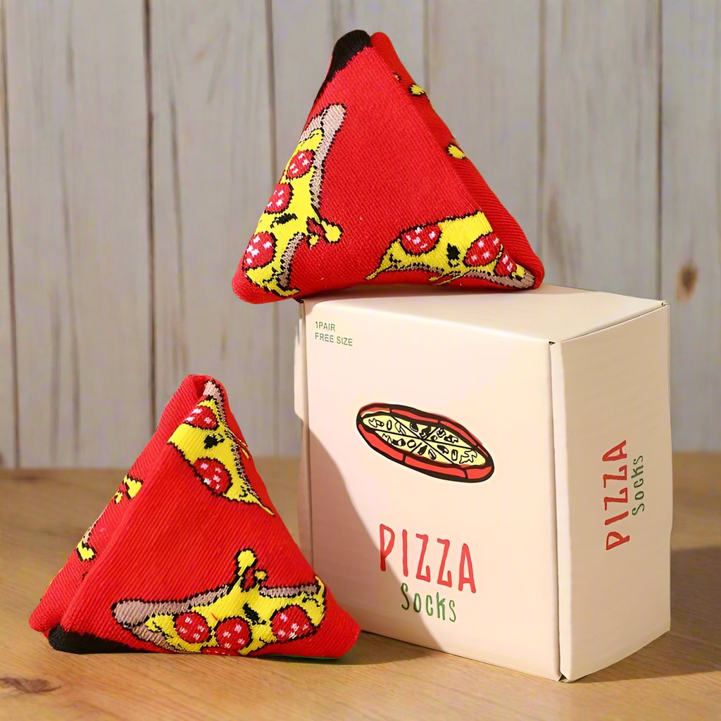 Pizza Socks Novelty Pizza Socks In A Pizza Gift Box