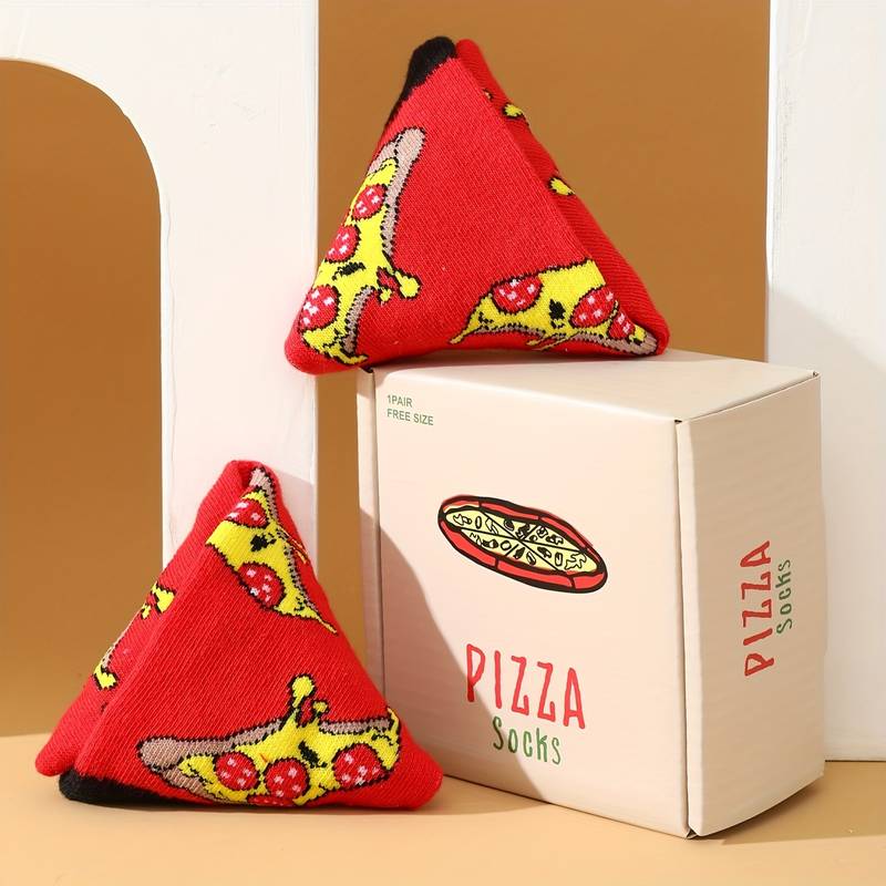 Pizza Socks Novelty Pizza Socks In A Pizza Gift Box