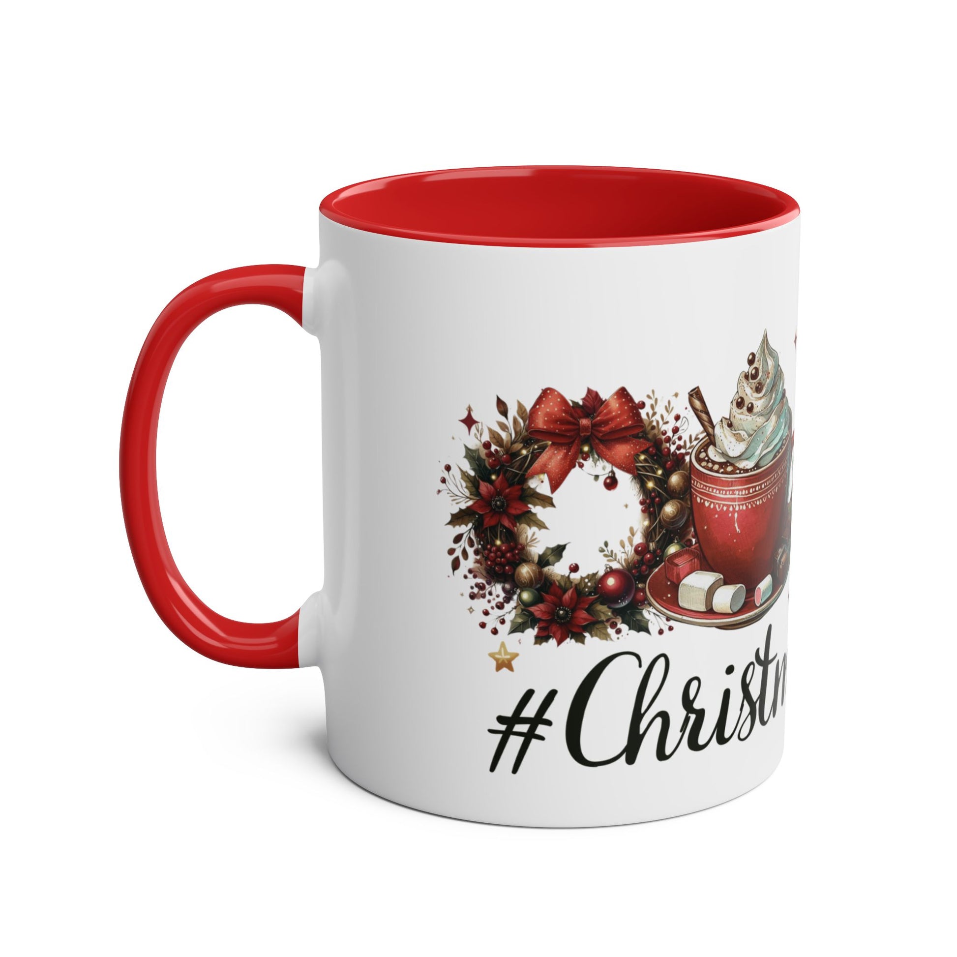 Left Red Christmas Mug # Christmas Basics