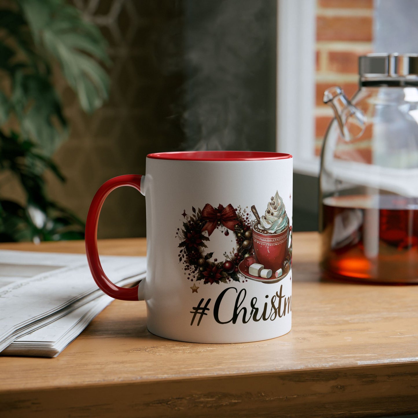 Context Red Christmas Mug # Christmas Basics