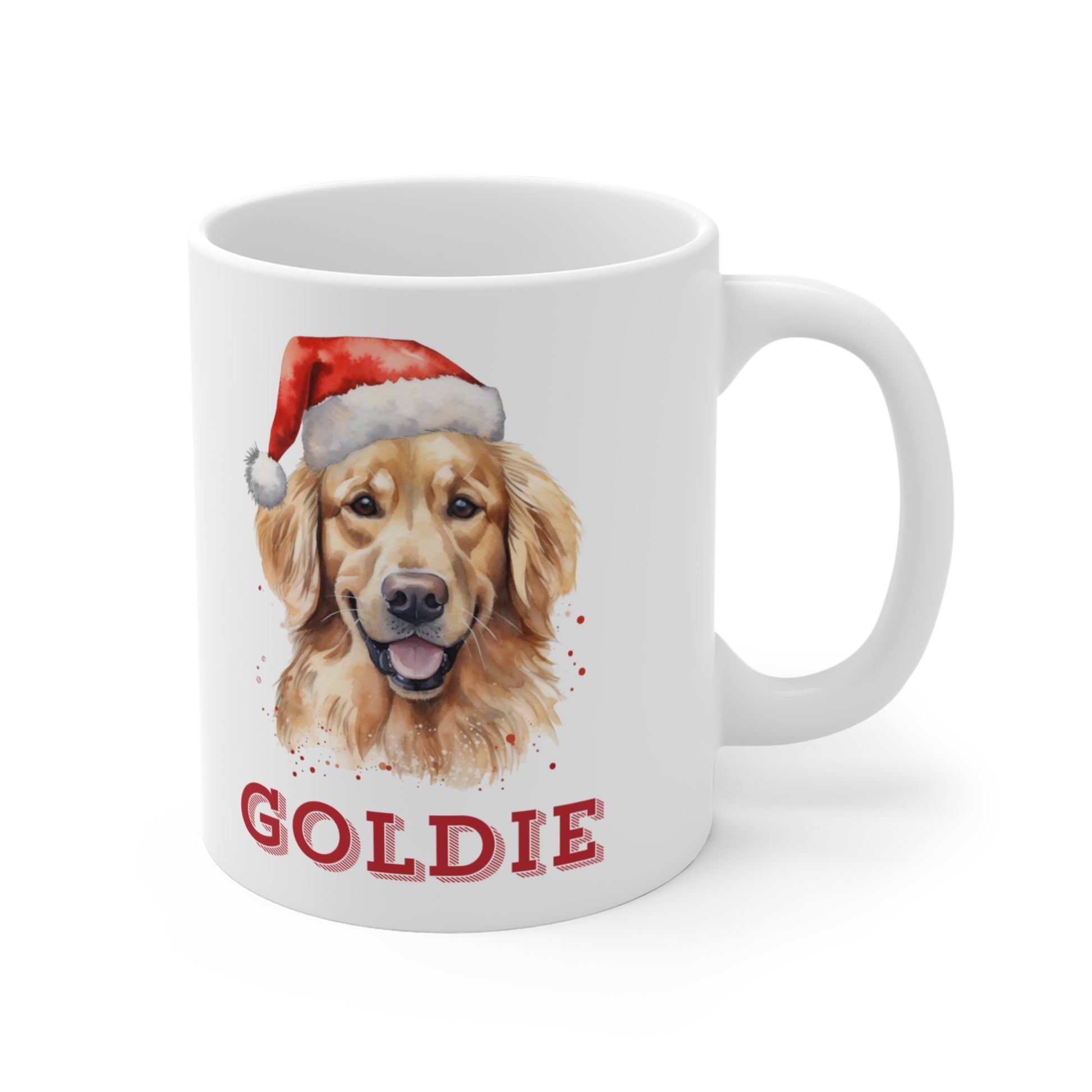 Right Personalised Dog Lovers Golden Retriever Christmas Gift Mug