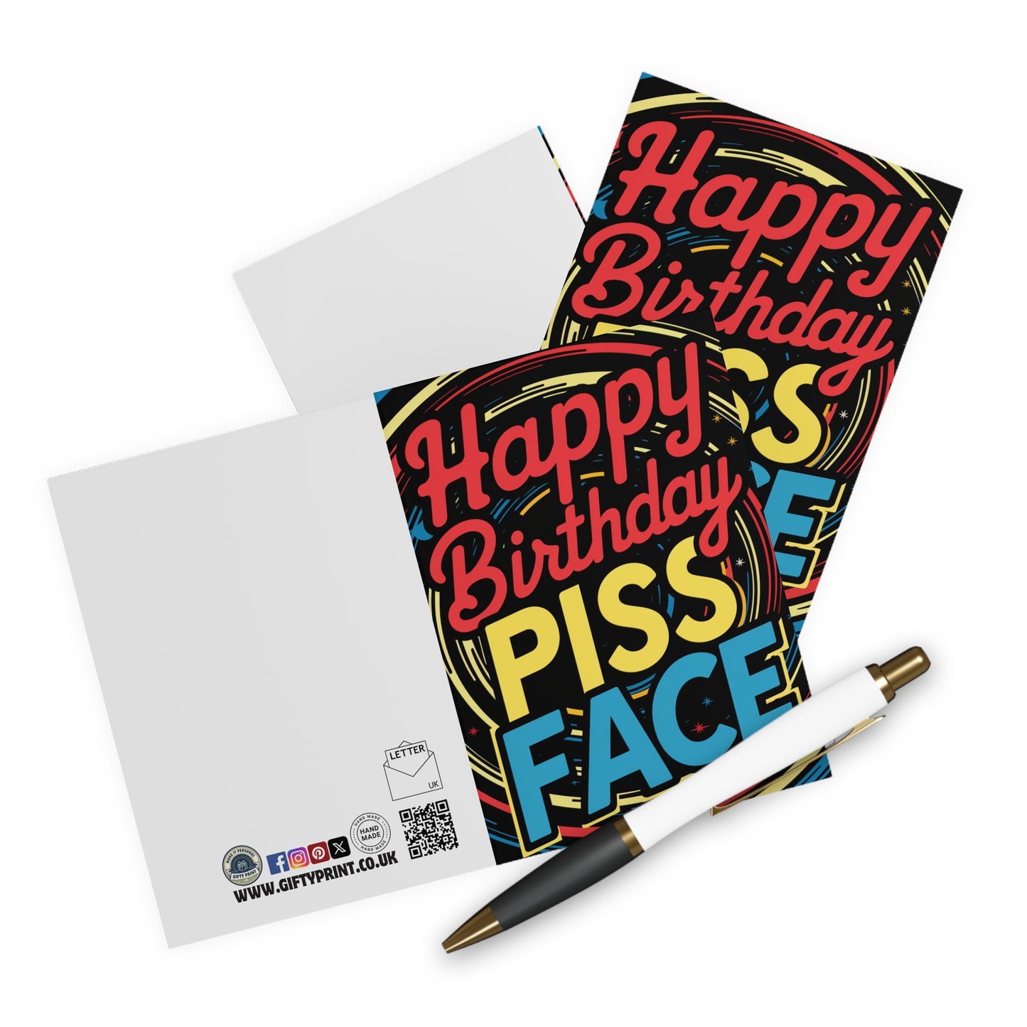 Context Rude Birthday Card Happy Birthday Piss Face