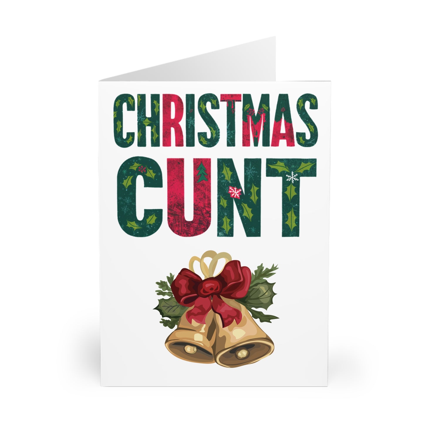 Front Rude Christmas Card Christmas Cunt