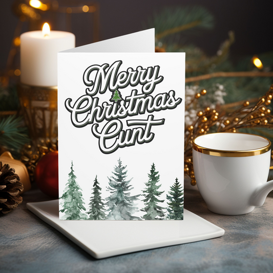 Rude Christmas Card Merry Christmas Cunt