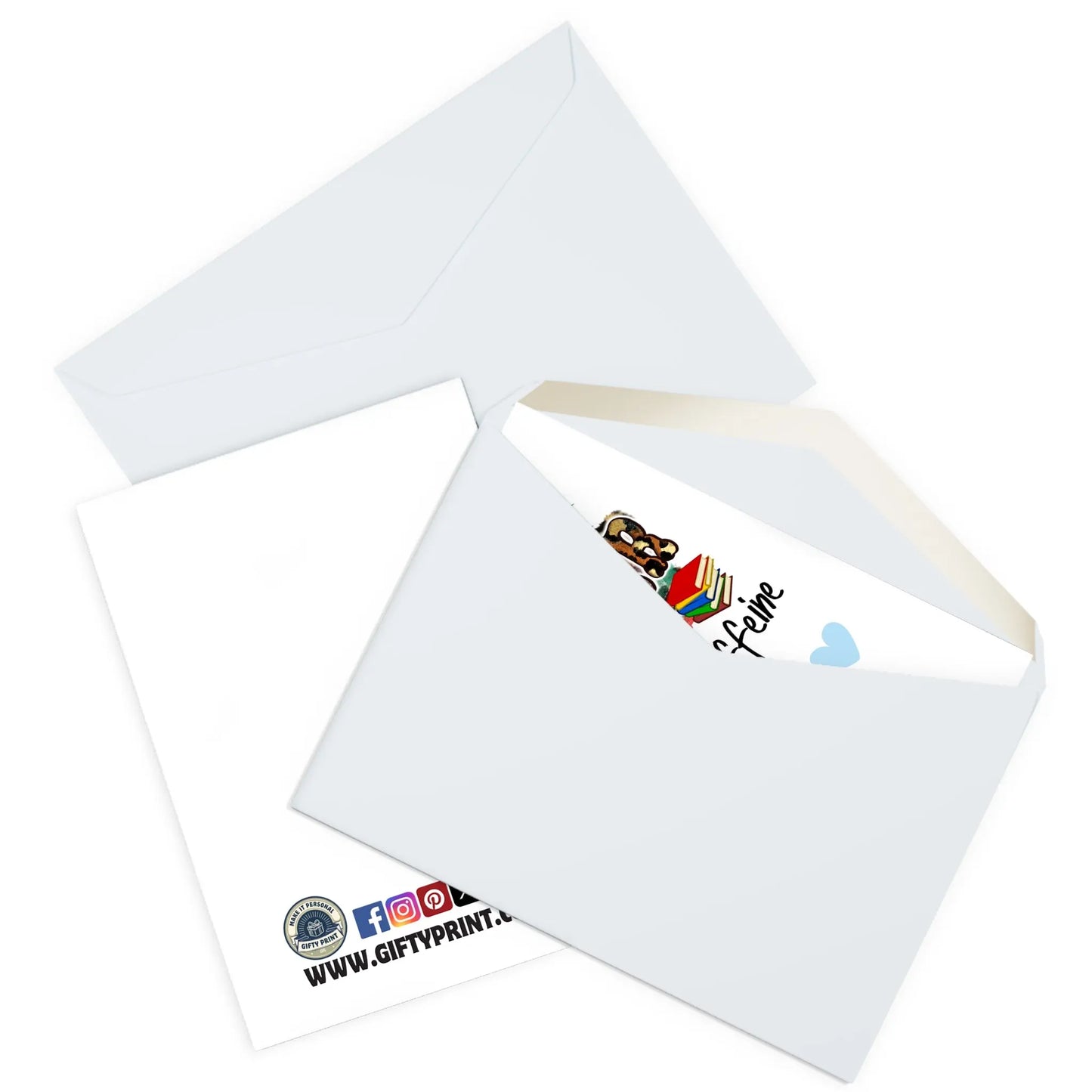 envelope view of Personalised Teachers Card Crayons Kids Caffeine