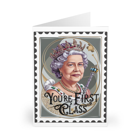 Front Thank You Card Stamp You Are First Class