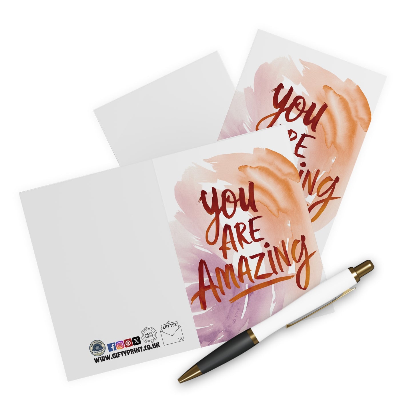 context Thank You Card You Are Amazing Watercolour