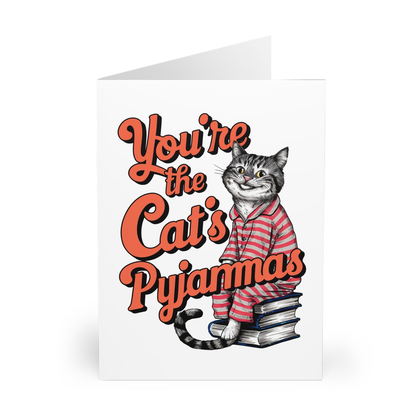 front Thank You Card You're The Cats Pyjamas