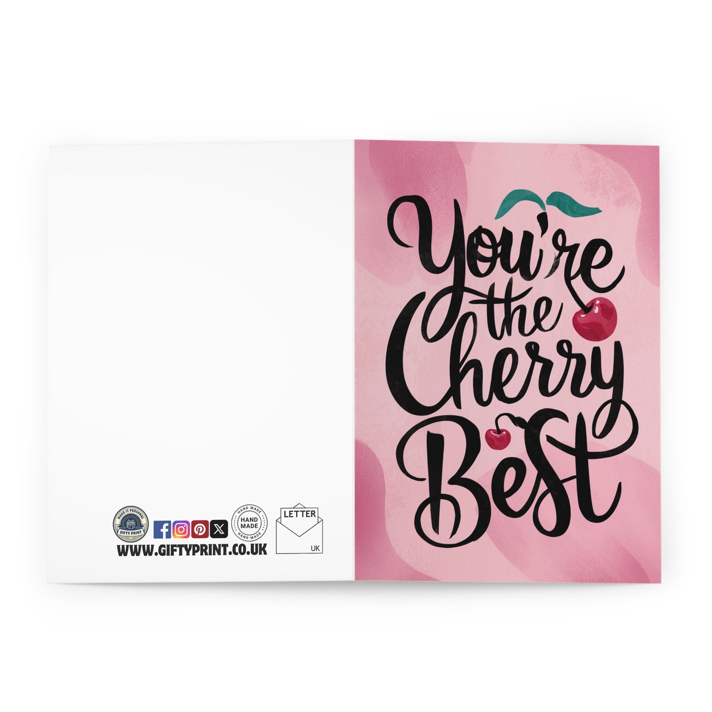 open Thank You Card You're The Cherry Best