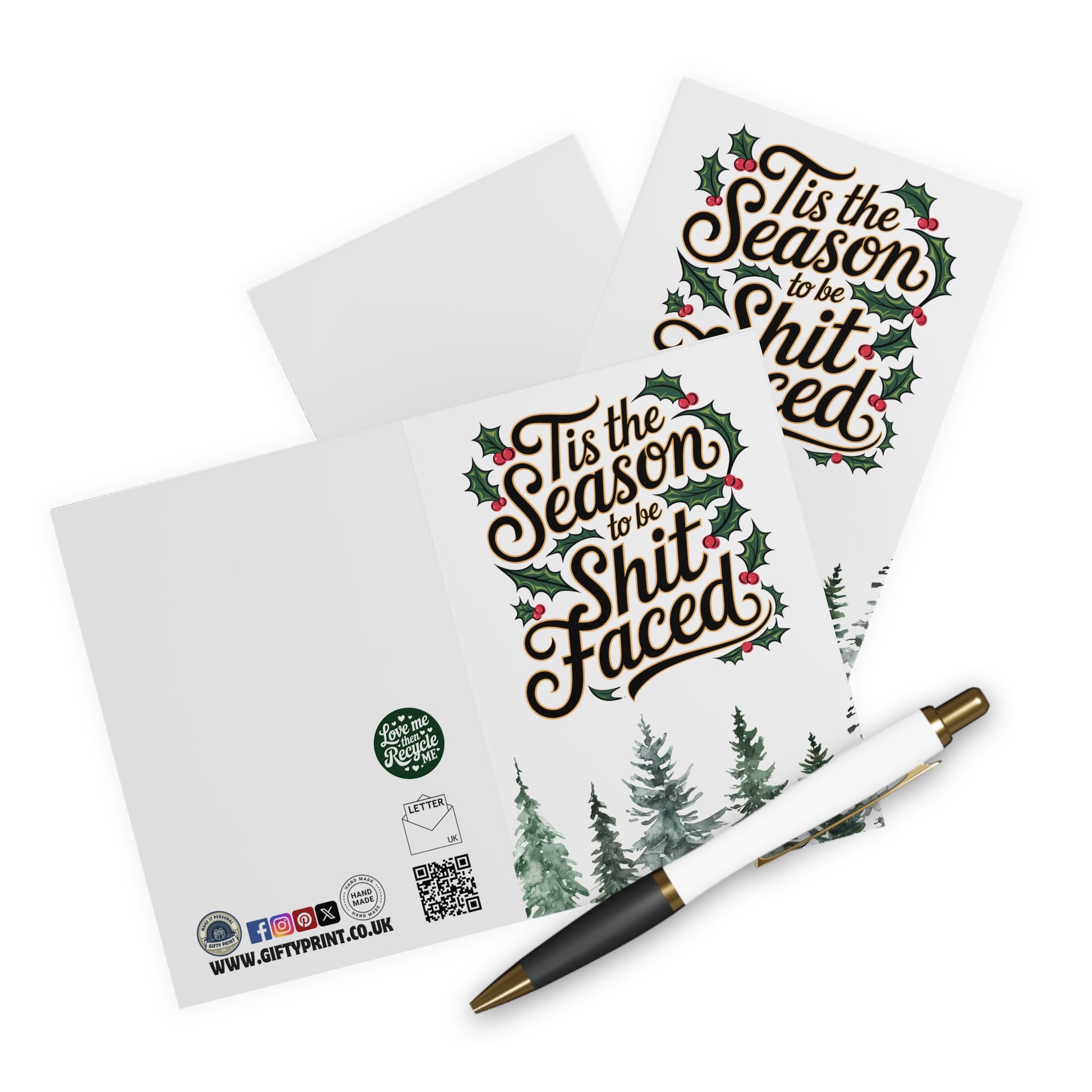 Tis The Season To Get Shitfaced Funny Christmas Card context