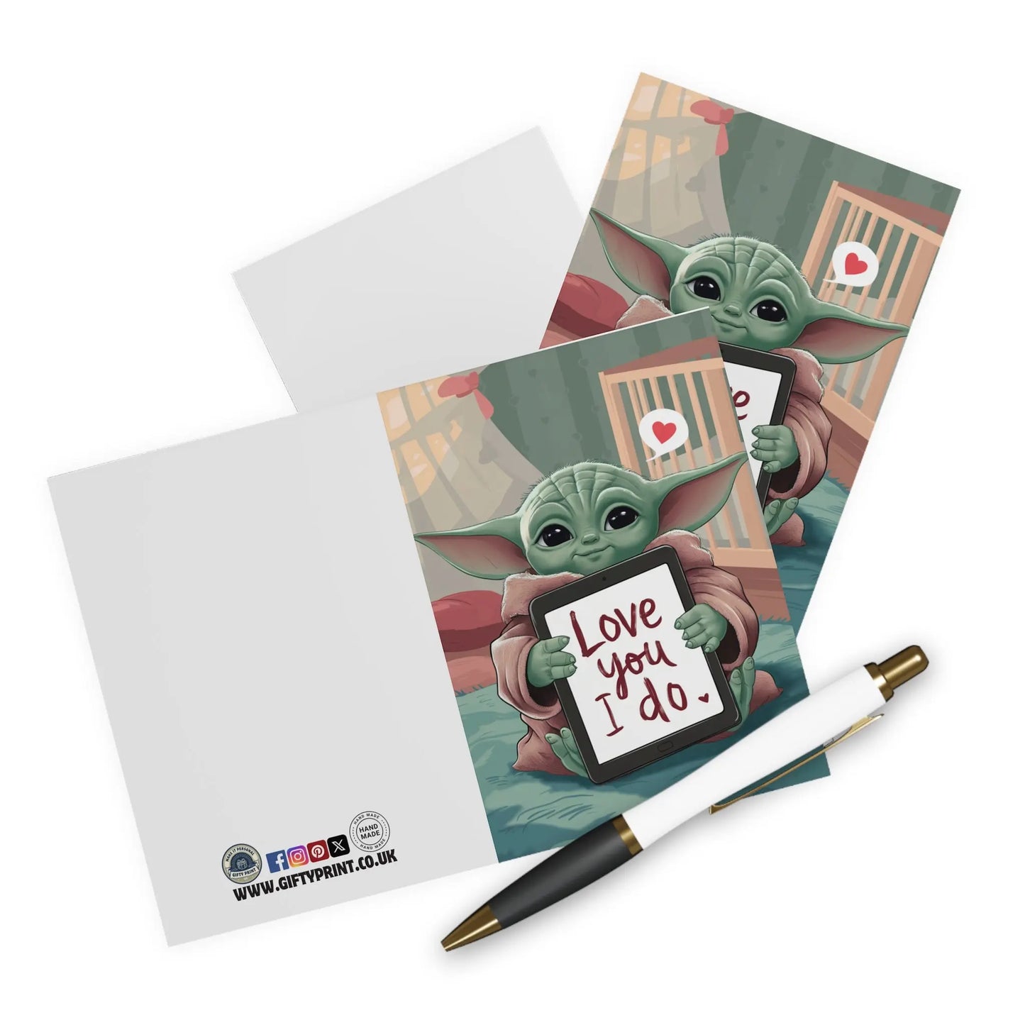 Context View Of Valentines Day Card Baby Yoda Love You I Do