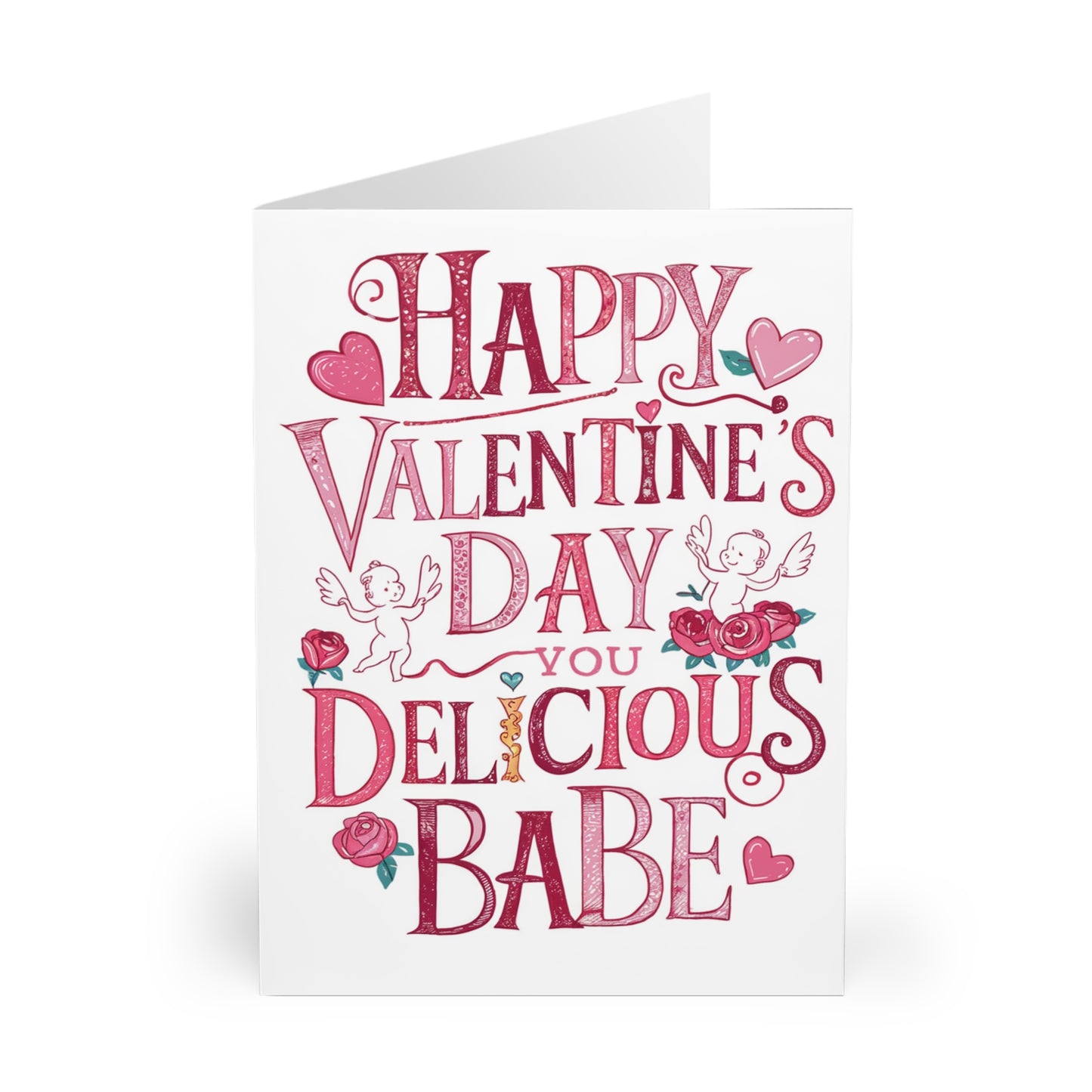 Valentines Day Card You Delicious Babe f