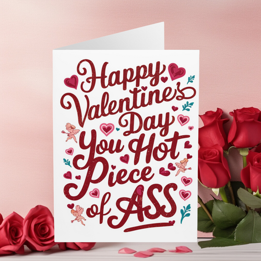 Valentines Day Card You Hot Pieve Of Ass 