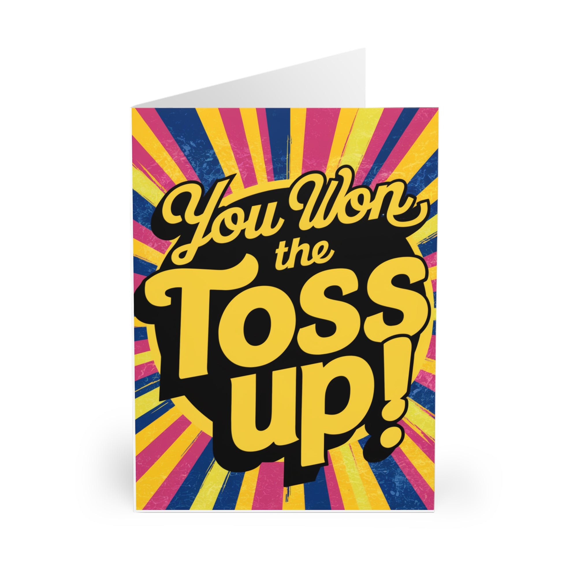 Funny Valentines Day Card You Won The Toss Up f