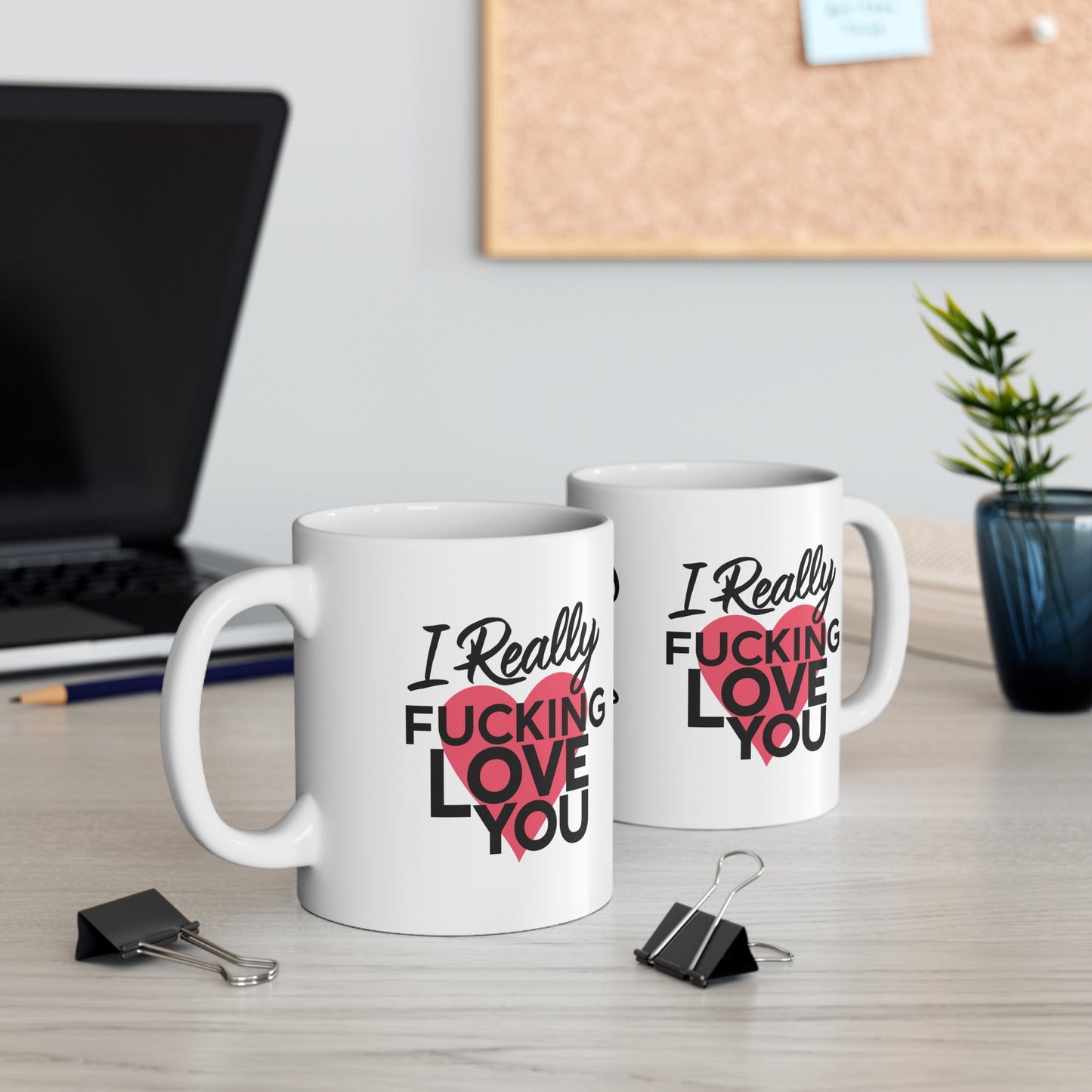 Context Personalised Valentines Day Gift Mug I Really Fucking Love You