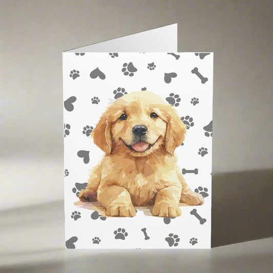 Golden Retriever Notelets Cards Pack Of 5