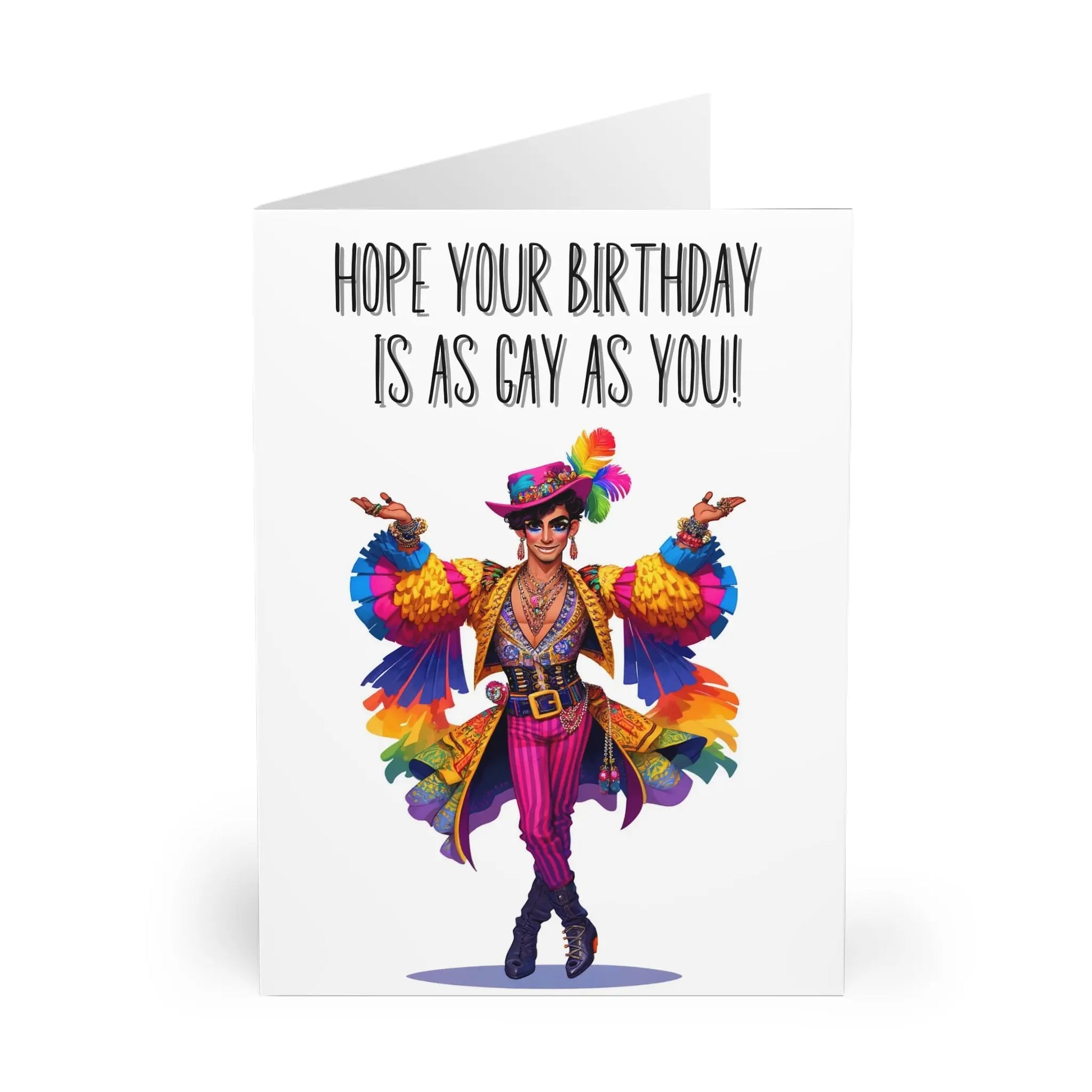 Close up of Gay Birthday Card I Hope Your Birthday Is As Gay As You Are