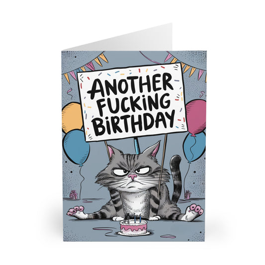 Front Grumpy Cat Another Fucking Birthday Birthday Card