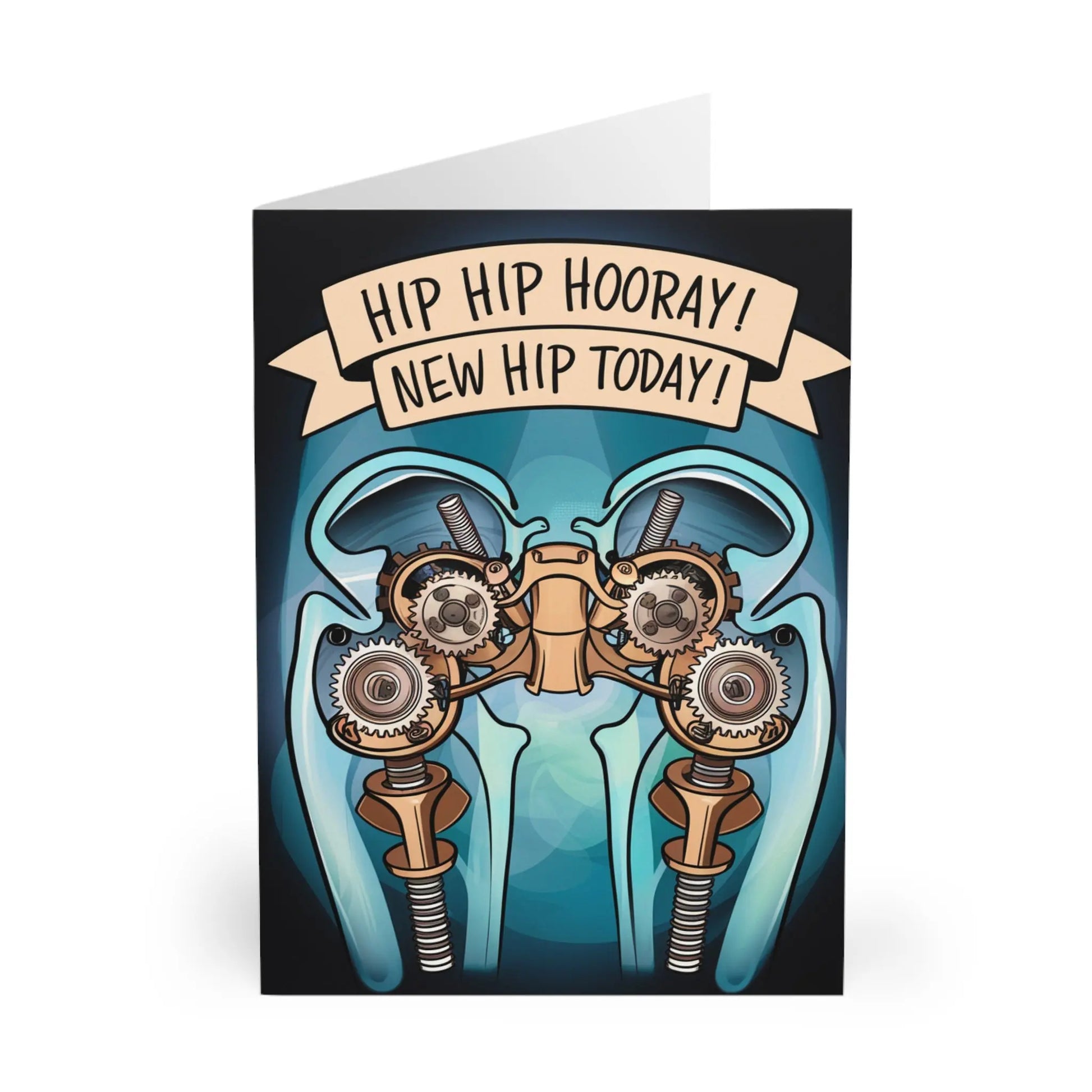 close up view of Get Well Soon Card Hip Hip Hooray New Hip Today